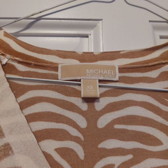 Michael Kors zebra print cardigan XS - Picture 2 of 2